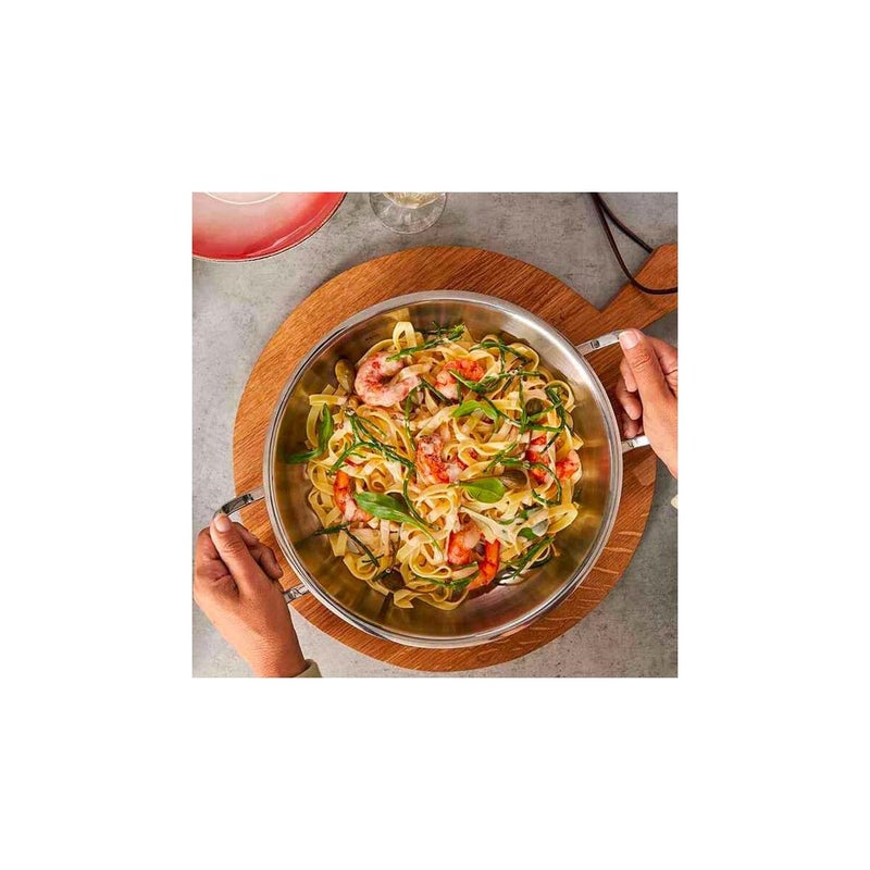 Fissler مقلاة تقديم فسلر أورجينال-بروفي من الفولاذ المقاوم للصدأ بحجم 11 بوصة مع غطاء معدني عالي القبة - Image 4