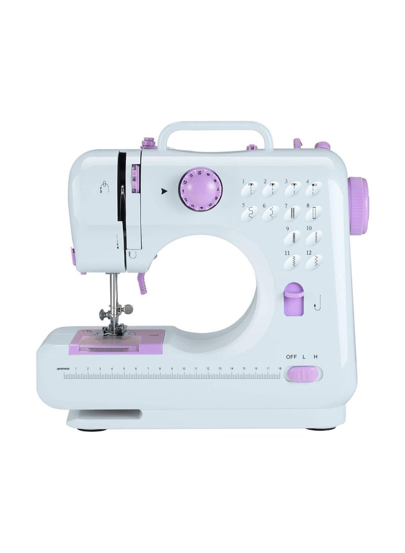 Portable Multi-Functional household Crafting Mending Mini mini Sewing Machine,12 Stitches 2 Speed Heavy Duty Sew Machine Handheld Quilting Embroidery Overclock Quick Sewing Machine  - Image 2