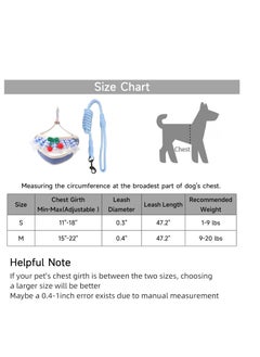 A.M Adorable Dog Harness, Adjustable Dog Harness for Small Medium Dogs No Pull, Small Dog Harness with Leash, Easy Walk Dog Harness, Breathable Soft Mesh No Choke Dog Harness Puppy Cat Harness  - Image 2