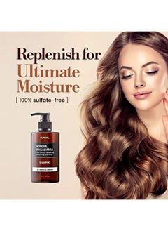 KUNDAL Honey & Macadamia Pure Natural Balancing Refreshing Shampoo White Musk  - Image 3