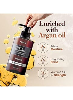 KUNDAL Honey & Macadamia Pure Natural Balancing Refreshing Shampoo White Musk  - Image 4