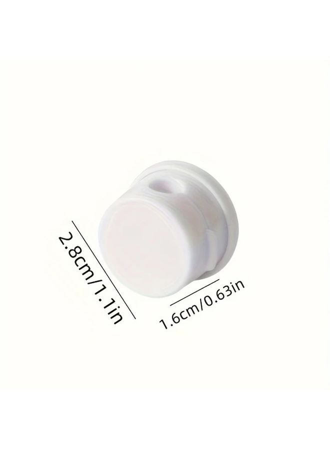 5pcs White Rotating Magnetic Cable Organizers 360 Adjustable Angle Wall Mounted Cord Holders - Image 4