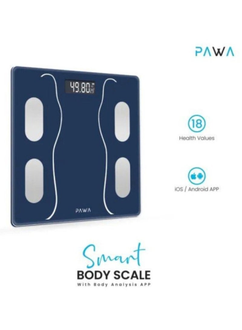 باوا ميزان الجسم الذكي مع تطبيق تحليل الجسم – أزرق - Image 3