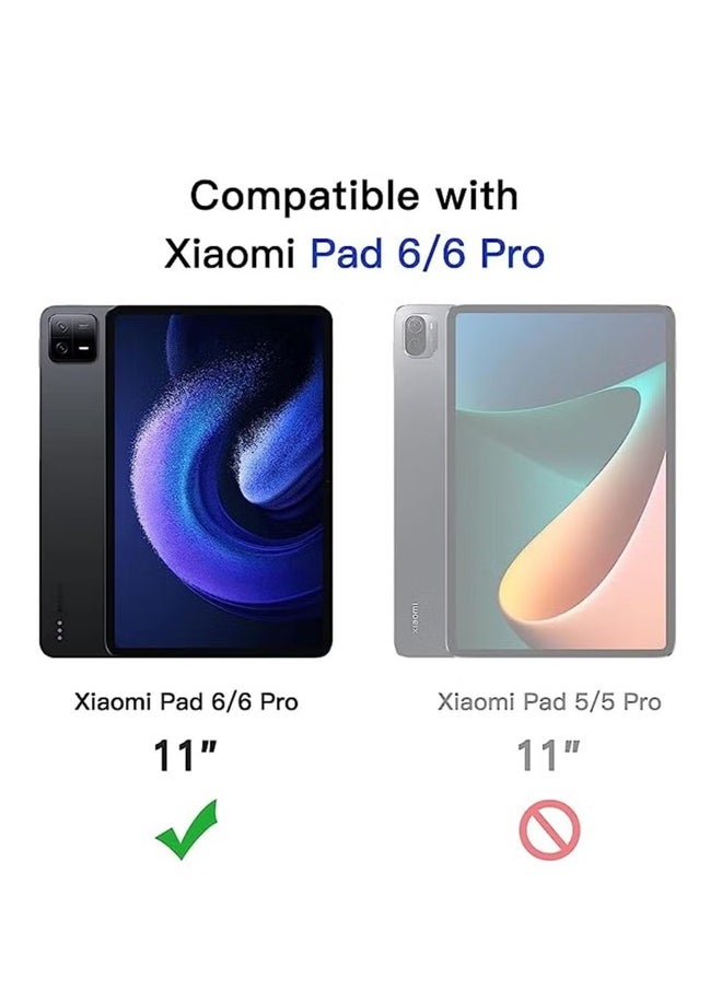Xiaomi Pad 6 / Mi Pad 6 Pro 11 Inch Tempered Glass Screen Protector – High Transparency, Delicate Touch, Anti-Explosion, Smooth Arc Edges, Easy Installation, Screen Protector for Xiaomi Pad 6