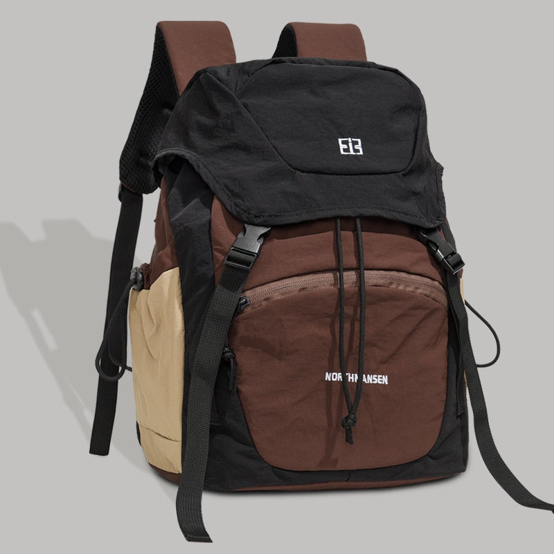 Lightweight Hiking Backpack for Men and Women with Multi Compartments and Adjustable Straps in Olive Green - Image 2