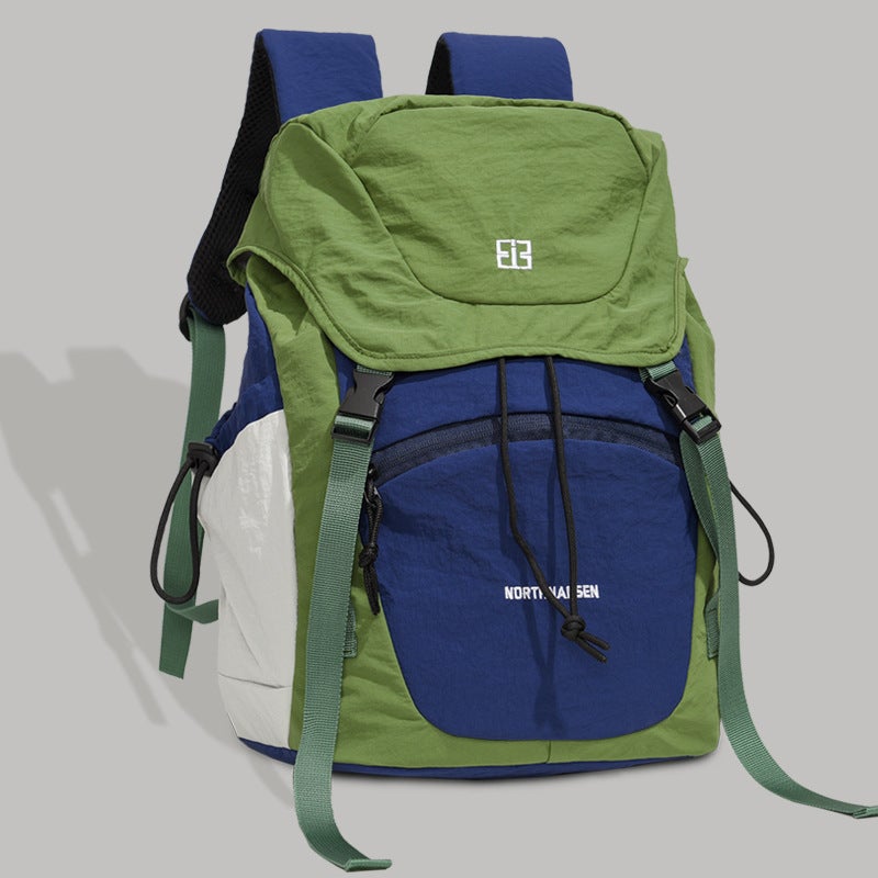 Lightweight Hiking Backpack for Men and Women with Multi Compartments and Adjustable Straps in Olive Green - Image 3