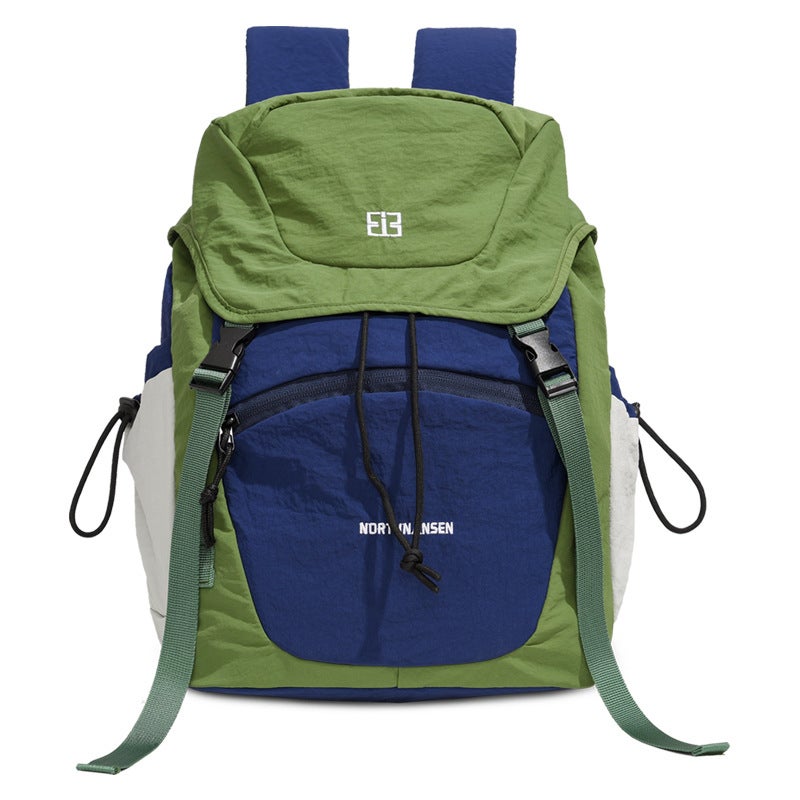 Lightweight Hiking Backpack for Men and Women with Multi Compartments and Adjustable Straps in Olive Green - Image 5