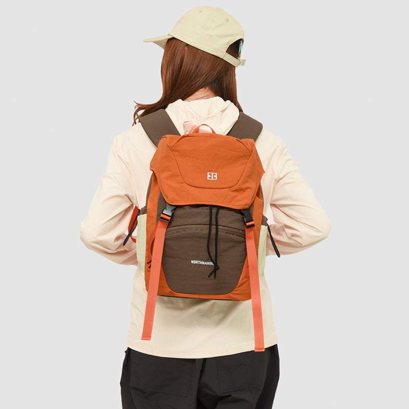 Lightweight Hiking Backpack for Men and Women with Multi Compartments and Adjustable Straps in Olive Green - Image 4