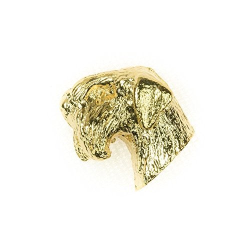 DOG ARTS JP Sealyham Terrier Made in U.K Artistic Style Dog Clutch Lapel Pin Collection 22ct Gold Plated - Image 1