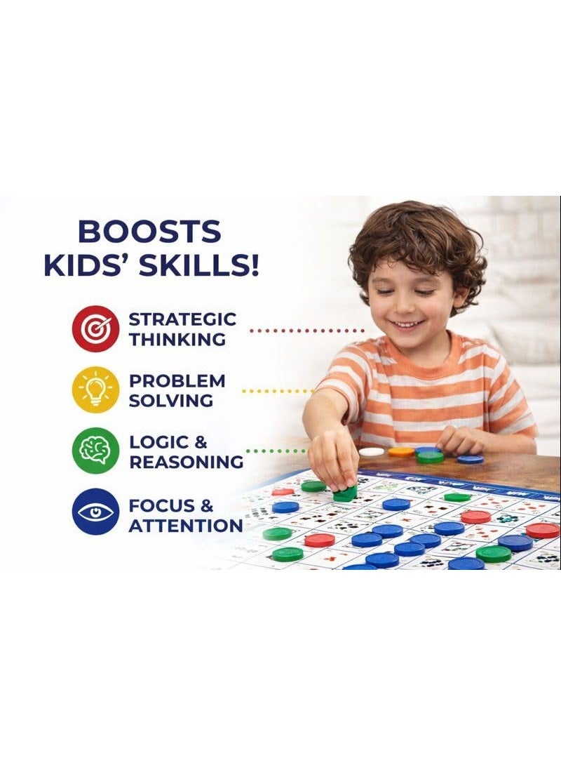 Sequence Strategy Board Game | Fun & Challenging Family Game | Card & Chip Based Logic Game | for Kids & Adults, Gift Set for Kid, Ages 7+Year (2–12 Players) - Image 5