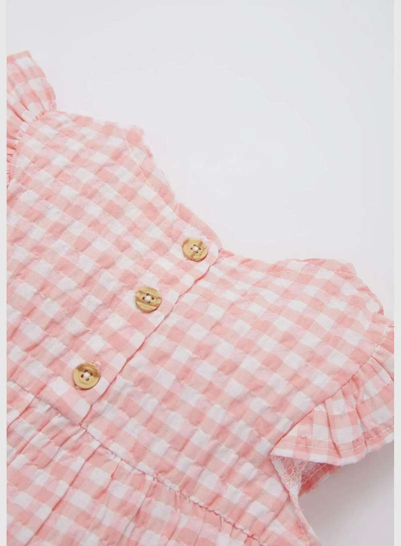 DeFacto 2 Pieces BabyGirl Regular Fit Bike Neck Short Sleeve Woven Set