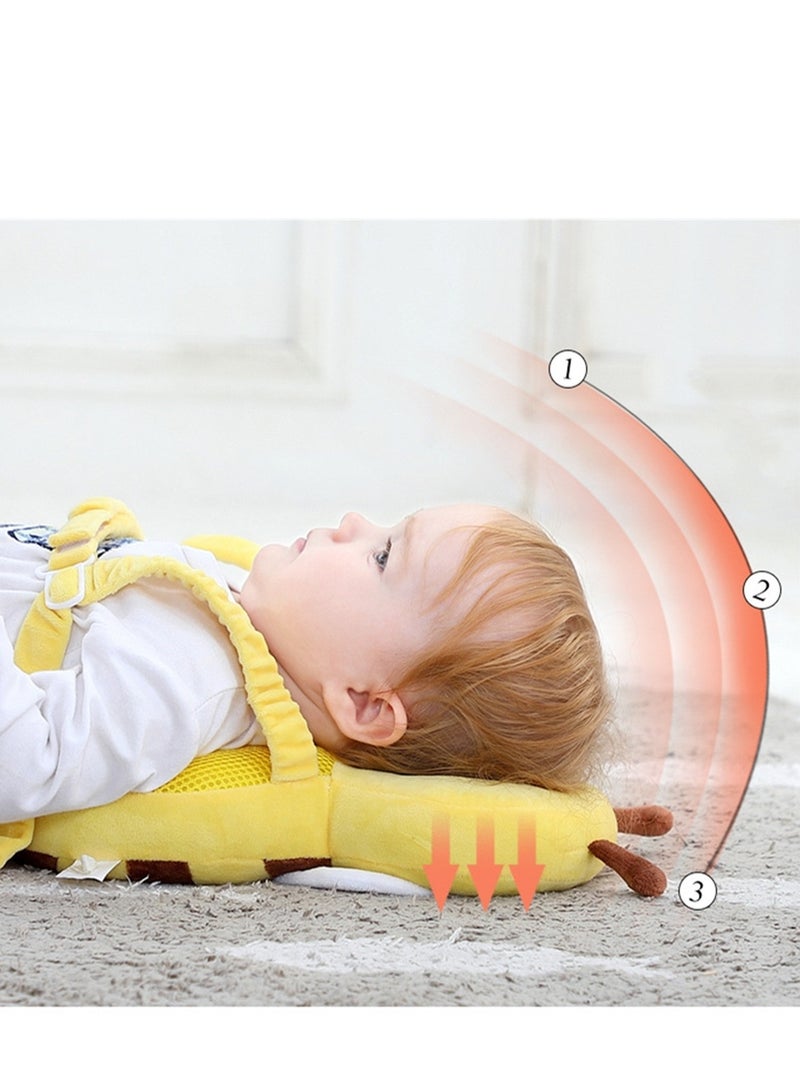 Baby toddler head pillow baby learning to walk anti-fall pillow breathable head protection pad head protection anti-fall cap - Image 4