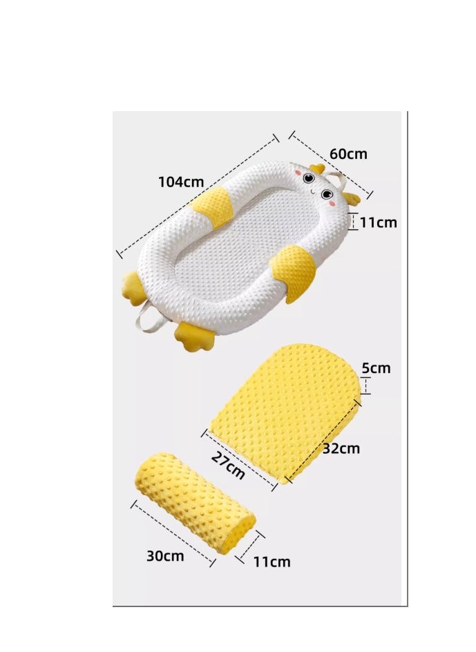 Moore Rabbit Bed In Bed Baby Newborn Baby Soothing Bed Anti Spitting Two In One Soothing  - Image 2