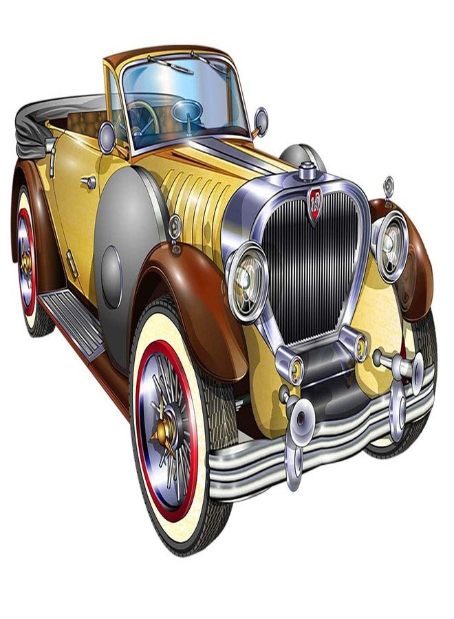 Decals Creation Retro Old Car Wall Sticker for Living Room, Bedroom, Kids Room, (Size - 58 cm X 86 cm) - Image 1