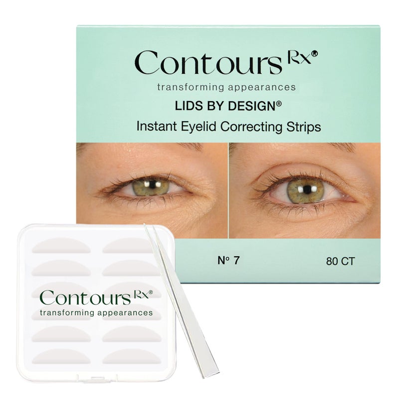 Contours Rx Lids by Design â€“ NÂ°7 Instant Eyelid Lift Strips for Dramatic Lift on Hooded, Droopy Eyelids â€“ Medical-Grade, Anti-Aging, Non-Surgical Eye Tape â€“ 80 Count - Image 2