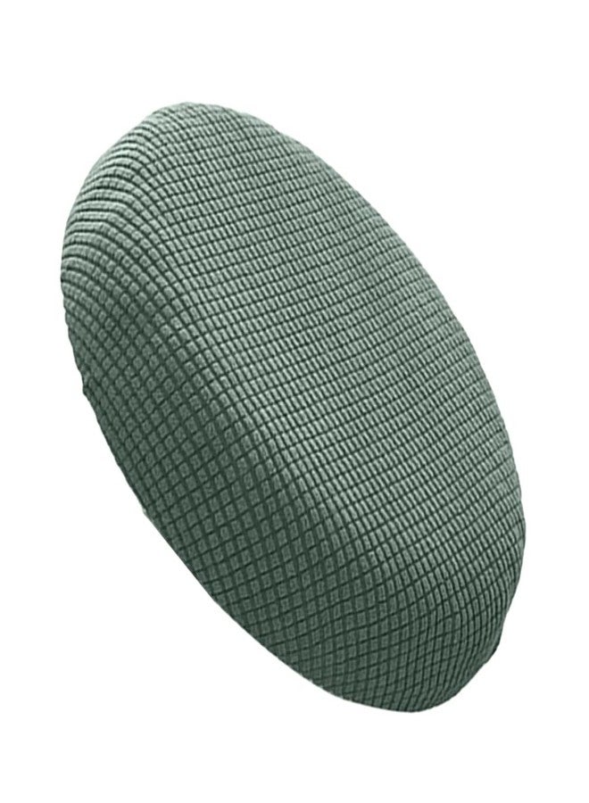 Sewroro Round Bar Stool Covers Elastic Bar Stool Cushion Cover Washable Stool Cushion Slipcover for Round Chair (Matcha Green) - Image 1