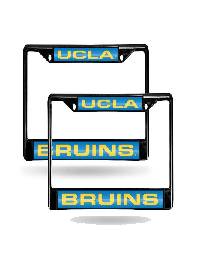 Rico UCLA Bruins NCAA Black Metal Laser License Plate Frame - Set of 2 - Image 1