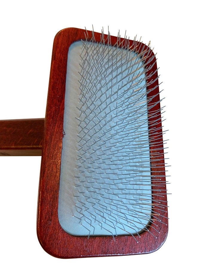 مارس كوت كينج فرشاة العناية بالكلاب Mars Professional Dematting Undecoat Slicker بمقبض خشبي، مصنوعة في ألمانيا، بطول 7 بوصات - Image 3