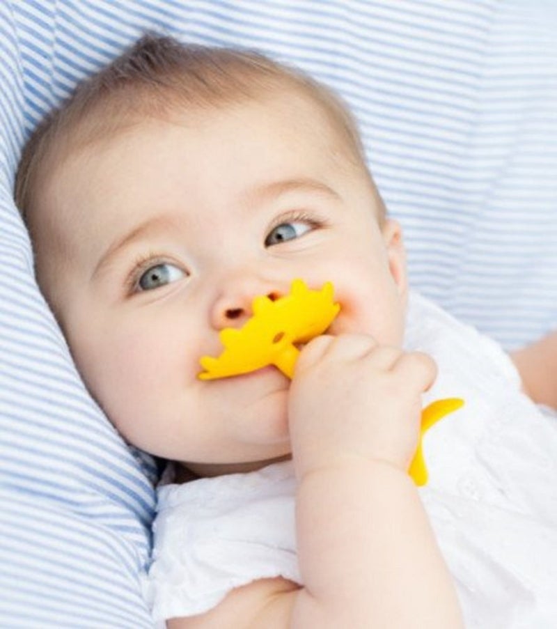 Innobaby EZ Grip Massaging Teether Set  Yellow and Blue Star - Image 2