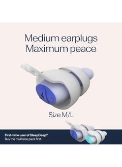 Alpine Sleepdeep Ear Plugs For Sleeping - New Oval Shape - Built-In Noise Cancelling Gel - Comfort And Max Attenuation With Soft Filters (Size M/L)  - Image 4