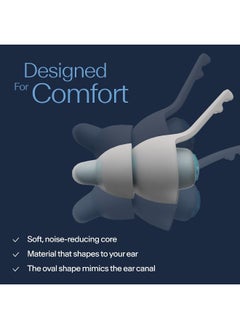 Alpine Sleepdeep Ear Plugs For Sleeping - New Oval Shape - Built-In Noise Cancelling Gel - Comfort And Max Attenuation With Soft Filters (Size M/L)  - Image 3