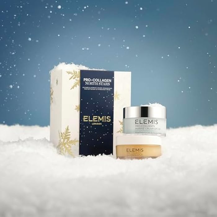 ELEMIS Pro-Collagen North Stars | Cleansing Balm & Marine Cream SPF 30 | Anti-Aging Skincare Duo, Hydrating Face Cleanser & Moisturizer Luxury Gift Set - Image 4