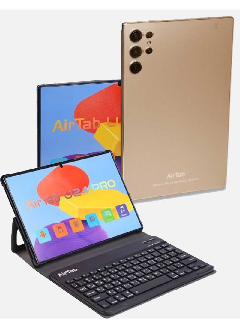 AirTab U24 Pro Smart Tablet 10.1-FHD Inch Display 16GB RAM 1TB ROM – With Arabic Keyboard - Image 1