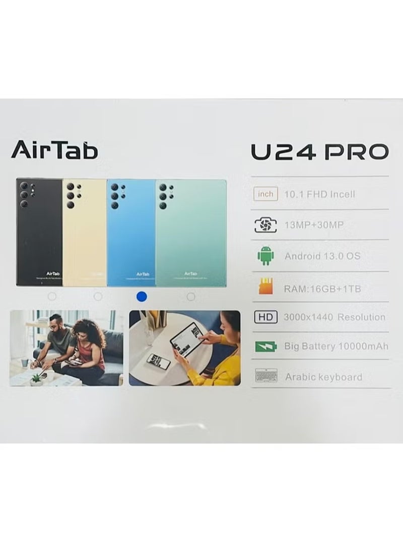 AirTab U24 Pro Smart Tablet 10.1-FHD Inch Display 16GB RAM 1TB ROM – With Arabic Keyboard - Image 5