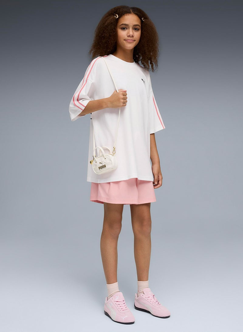 بوما تيشيرت شبابي واسع بطبعة سحاب مضيء - Image 3