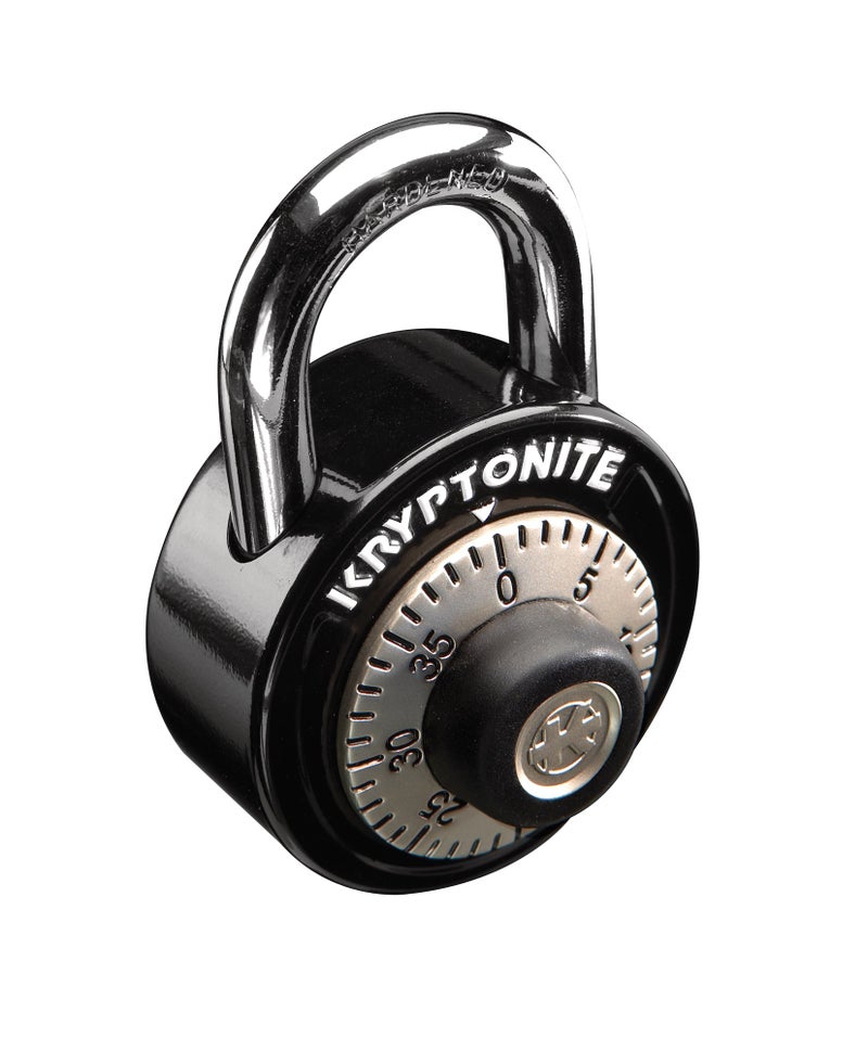 Kryptonite Gripper Dial Bicycle Combo Padlock, 50mm Steel Anti-Theft Padlock for Bike, Door, School