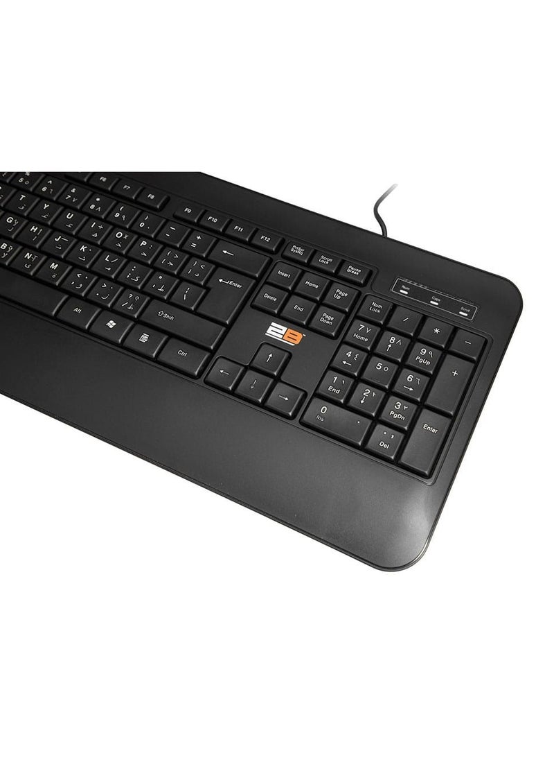 2B 2B (KB665) Business Wired Multimedia Keyboard 2M Shilded Cable - Black  - Image 4