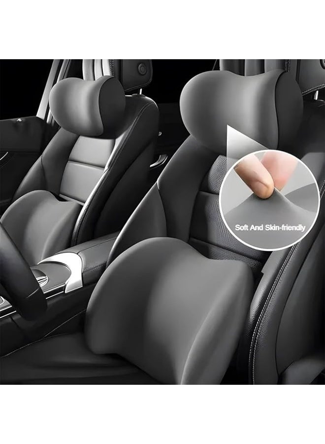 Ergonomic Car Lumbar Support & Headrest Kit - New Design Back Support Pillow with Adjustable Strap - Practical for Office Chair, Truck & Wheelchair - Image 4