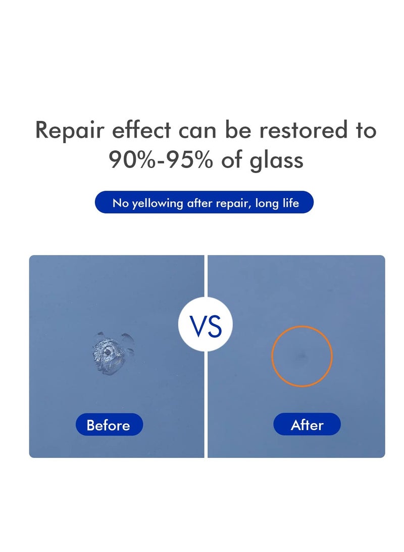Zikra Windshield Repair kit Applicable to All Models of Windshield, Window punctate Damage Repair, Repair Windshield Damage with Ease(Single Repair Set) - Image 5