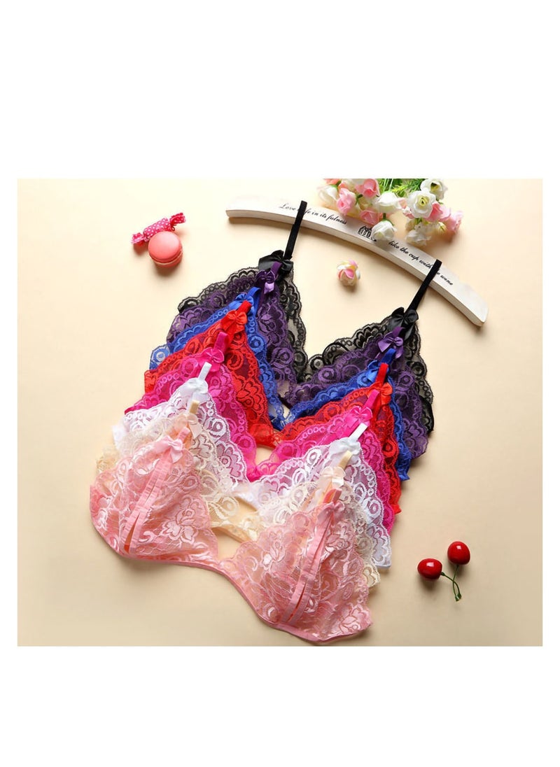 Generic - Ladies Fashion Lingerie Bra Thong Open Crotch Gift Pink - Image 1