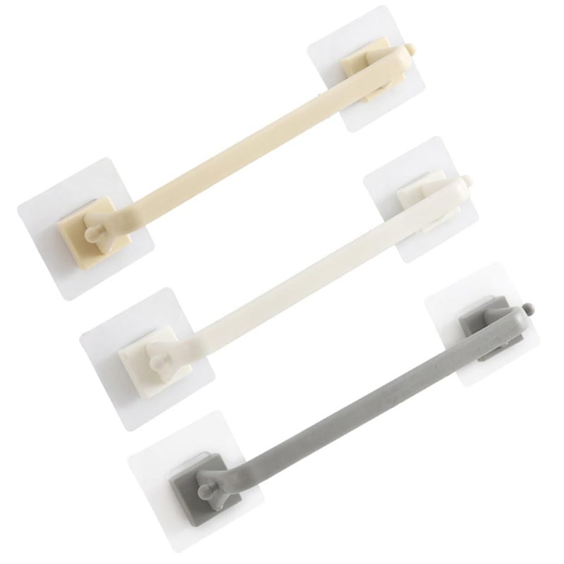 2Pcs White Plastic Suction Cup Towel Bar Bathroom Storage Rack No Punch Decor - Image 2