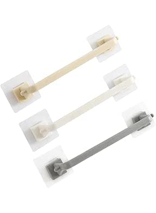 2Pcs White Plastic Suction Cup Towel Bar Bathroom Storage Rack No Punch Decor - Image 1
