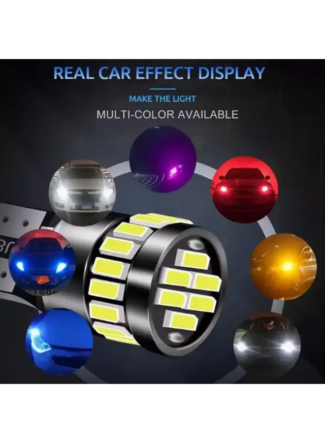 Yellow 2pcs LED Indoor Lighting Kit T10 W5W Lens Projector 720 Spherical RV Ceiling Map Cabinet Light - Image 3