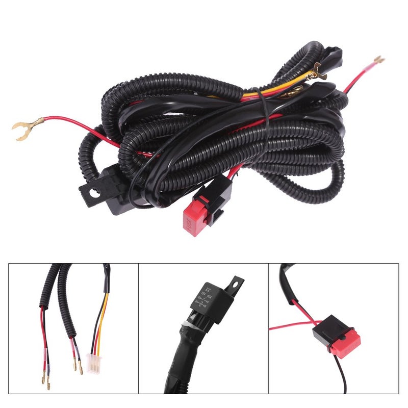 MDEOOSKY Fog Light Wiring Harness Kit Fog Lamp LH+RH Replacement for Chevy Silverado 1500 1500HD 2500HD 2500 3500 3500HD 2003-2006(2007 Classic) - Image 3