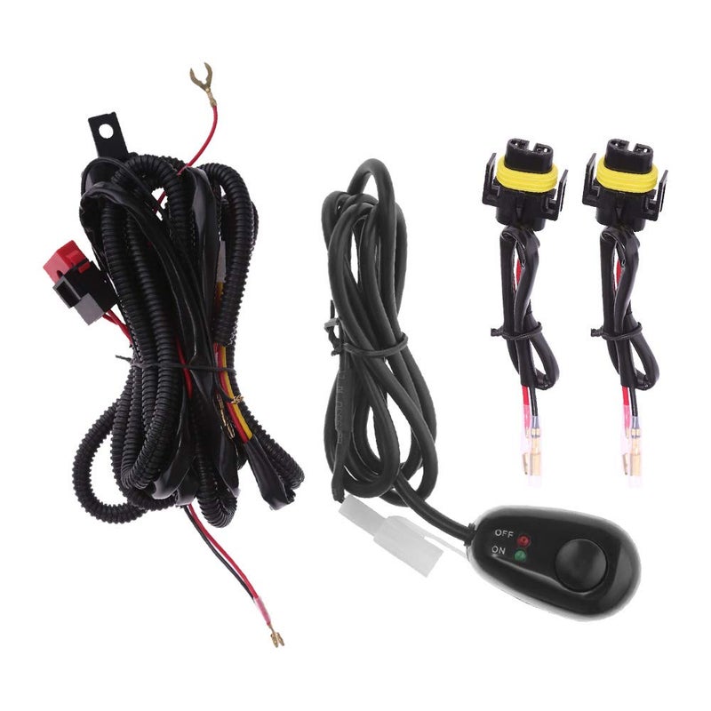 MDEOOSKY Fog Light Wiring Harness Kit Fog Lamp LH+RH Replacement for Chevy Silverado 1500 1500HD 2500HD 2500 3500 3500HD 2003-2006(2007 Classic) - Image 1