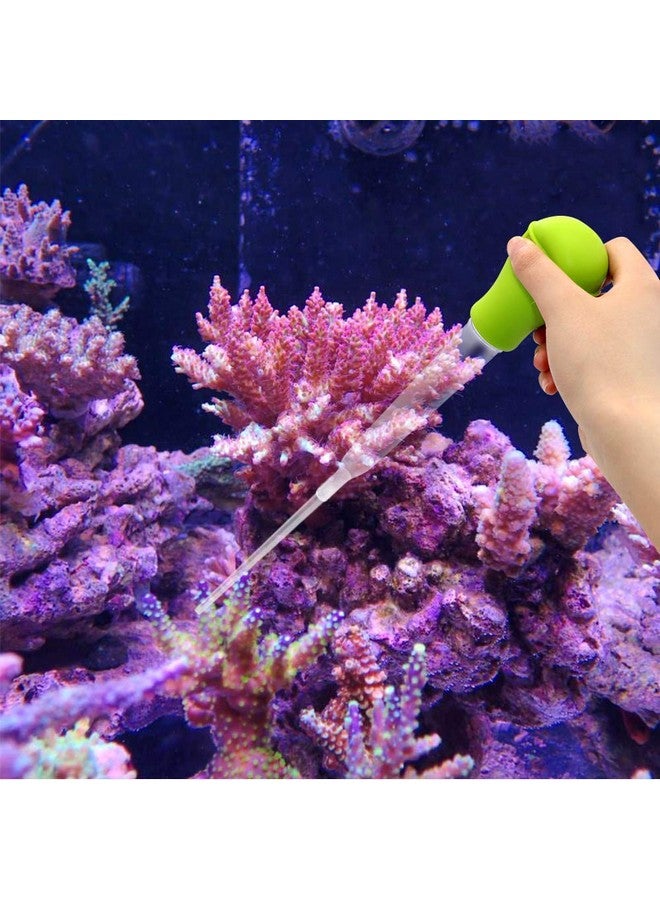 منظف نفايات مغذي المرجان لحوض السمك لصيانة حوض السمك أداة شفط ماصة طويلة لإزالة نفايات نقل المياه من الأكريليك ومغذي الأسماك (20.4 بوصة) - Image 4