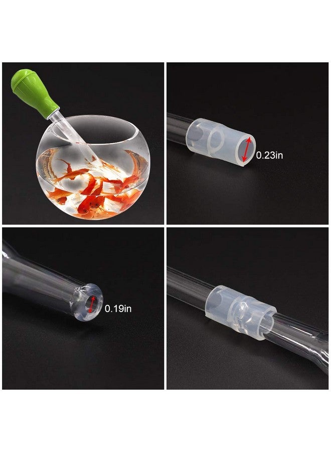 منظف نفايات مغذي المرجان لحوض السمك لصيانة حوض السمك أداة شفط ماصة طويلة لإزالة نفايات نقل المياه من الأكريليك ومغذي الأسماك (20.4 بوصة) - Image 5