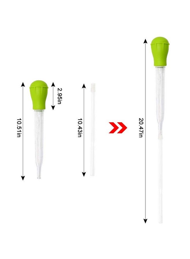 منظف نفايات مغذي المرجان لحوض السمك لصيانة حوض السمك أداة شفط ماصة طويلة لإزالة نفايات نقل المياه من الأكريليك ومغذي الأسماك (20.4 بوصة) - Image 2