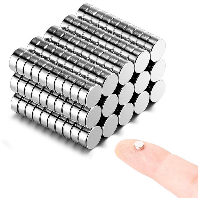 150PCS 5MMX2MM TINY MAGNETS MINI MAGNETS FOR CRAFTS MINIATURES COMES WITH STORAGE CASE