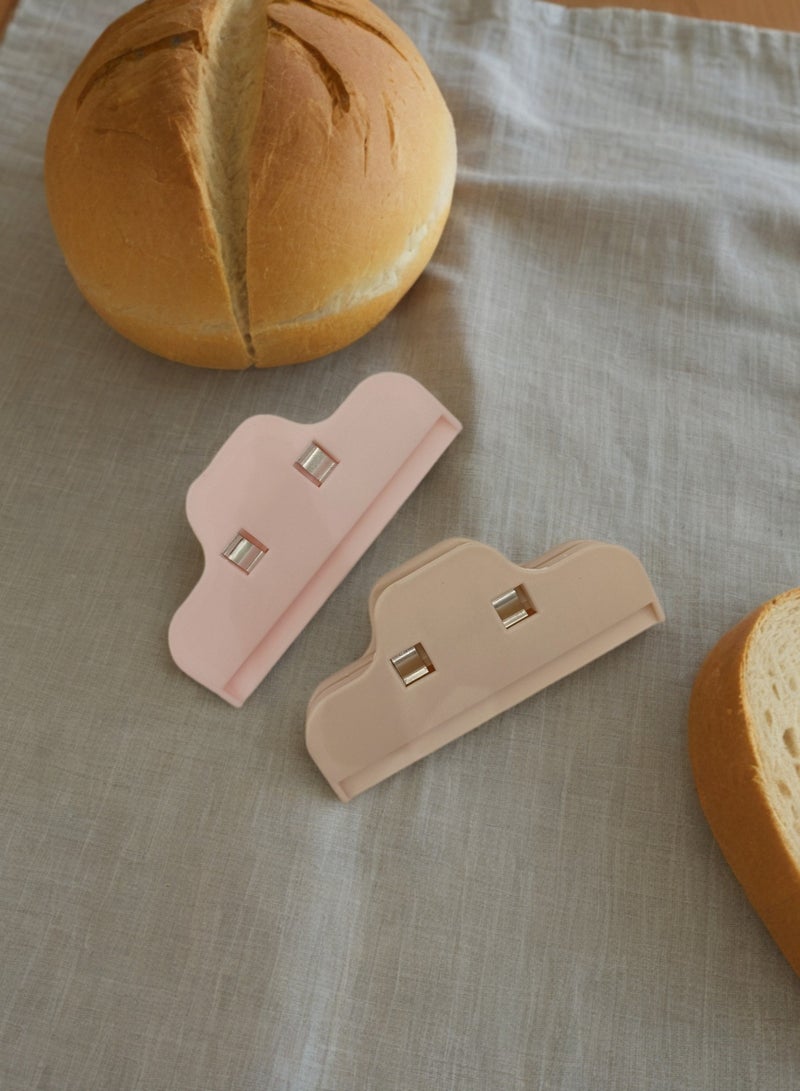 Food Bag Clip, Set of Two Food Bag Sealing Clips, Food Bag Sealing Tool, Clips for Packaging Food, Coffee, Bread, Bagels, and Toast, Clip and Handle for Large Books, Cooking Book Clip, Clip for Gathering and Securing Book Pages, Bag Sealing Clips and Book Holders, Food Bag Sealing Clips, Handle for Sealing Bags after Use, Handle and Clip to Help Preserve Open Food.  - Image 4