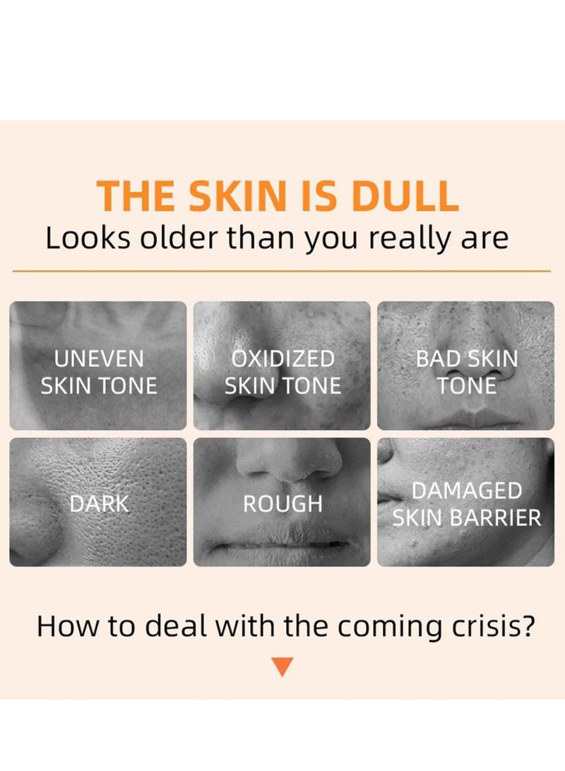 Orange Exfoliating Whitening Gel 50G Dead Skin Exfoliating Brightening Gel Scrub for Face Body and Skin Gentle Exfoliation with Vitamin C Peel Off Exfoliator Scrub Deep Cleansing Face Exfoliate Cleanser