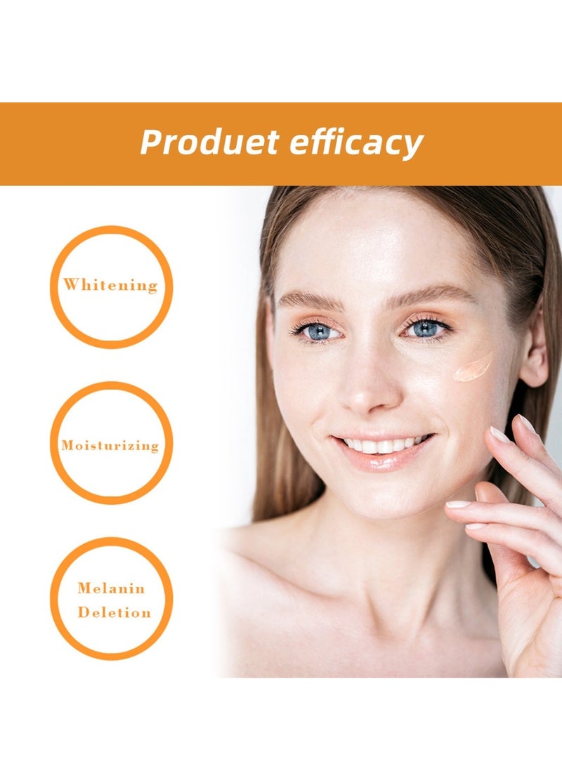 Orange Exfoliating Whitening Gel 50G Dead Skin Exfoliating Brightening Gel Scrub for Face Body and Skin Gentle Exfoliation with Vitamin C Peel Off Exfoliator Scrub Deep Cleansing Face Exfoliate Cleanser