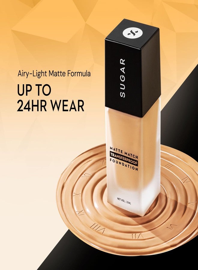 SUGAR Cosmetics Matte Match Transferproof Foundation | Upto 24 hr wear | Waterproof | Suits All Skin Types | 30ml (47 Borgia) - Image 2