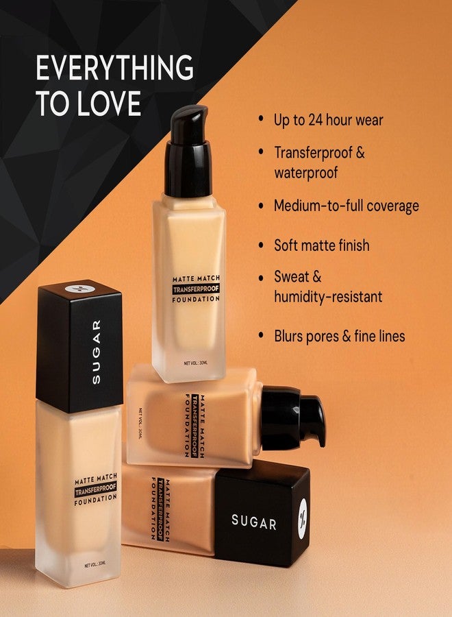 SUGAR Cosmetics Matte Match Transferproof Foundation | Upto 24 hr wear | Waterproof | Suits All Skin Types | 30ml (47 Borgia) - Image 3