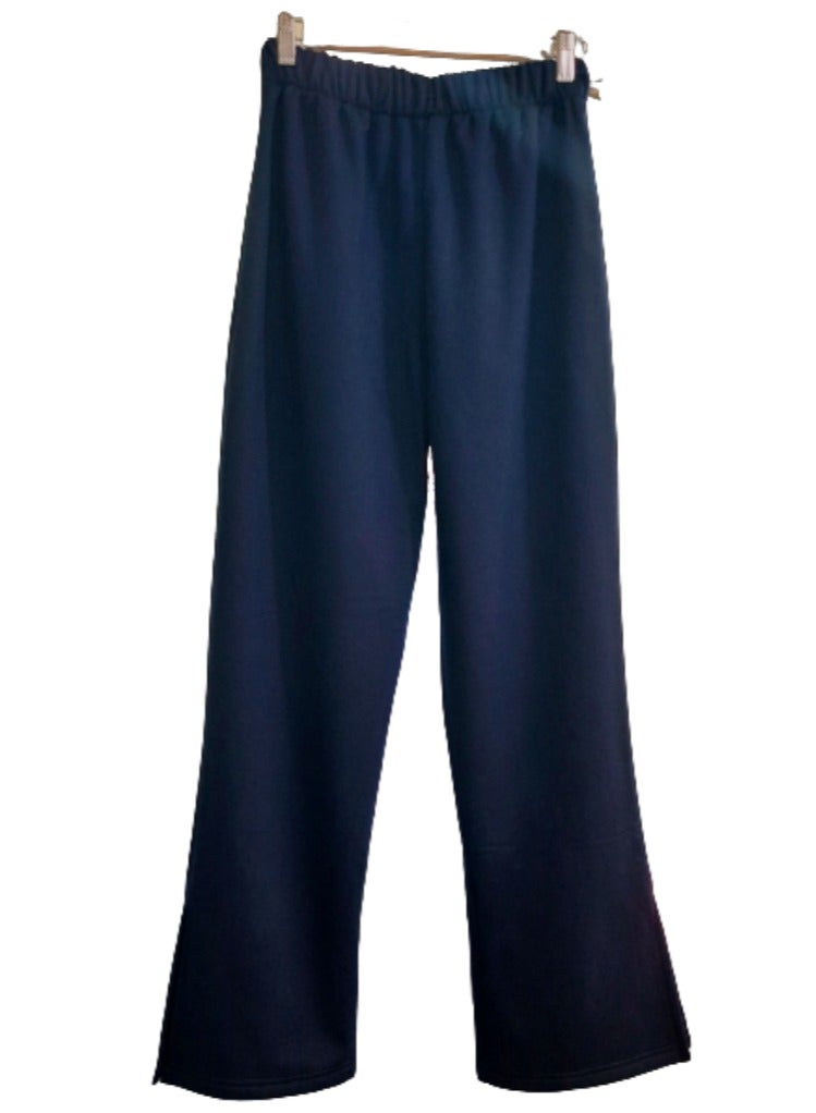 Styley Charleston Pants  dark blue Color With A Slit At The Bottom.  - Image 1