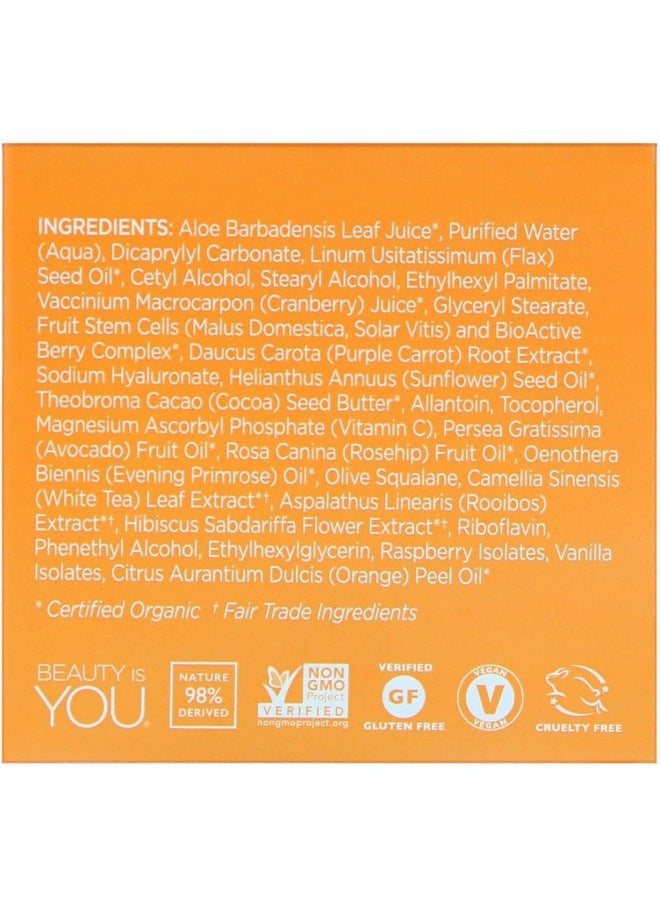Andalou Naturals - Andalou Natural Purple Carrot + C Luminous Night Cream, Purple Carrot Plus C Luminous, 1.7 Ounce - Image 1